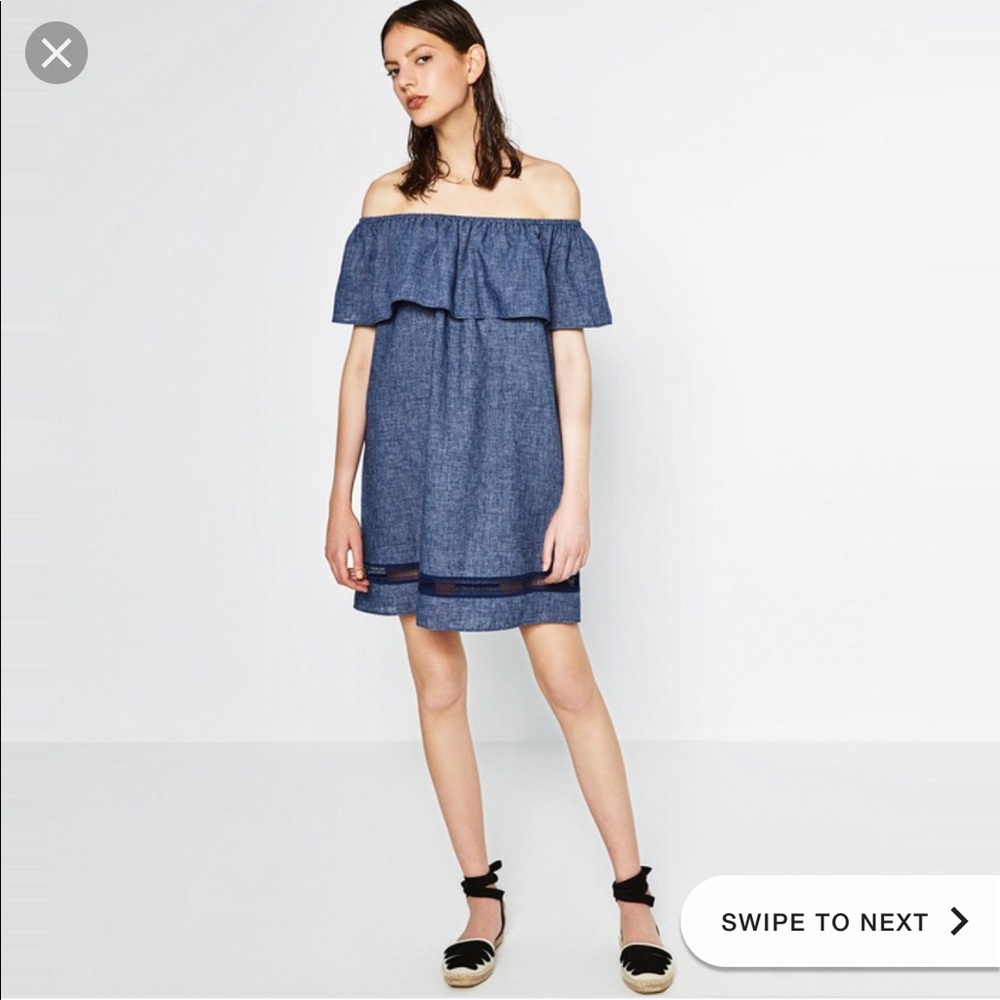 Zara Off the Shoulder Dress - Picture 2 of 2